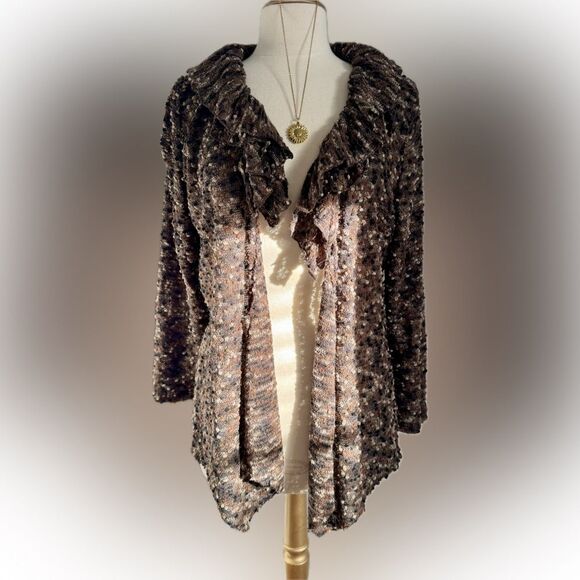 Sweaters - Beautiful! Conrad C Collection detailed & ruffled cardigan!